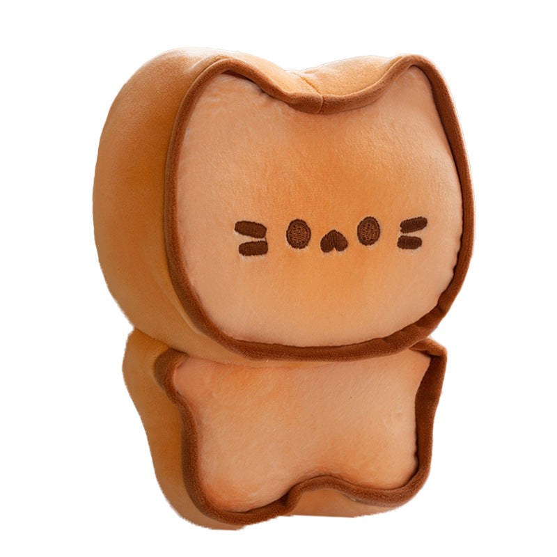 Cute Cartoon Butter Meow Biscuit Cute Funny Bread Plush Toy