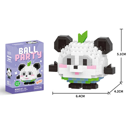 Mini Cute Animal Micro Building Blocks 3d Diamond Cat Panda Model Bricks Diy City Construction Toys For Children