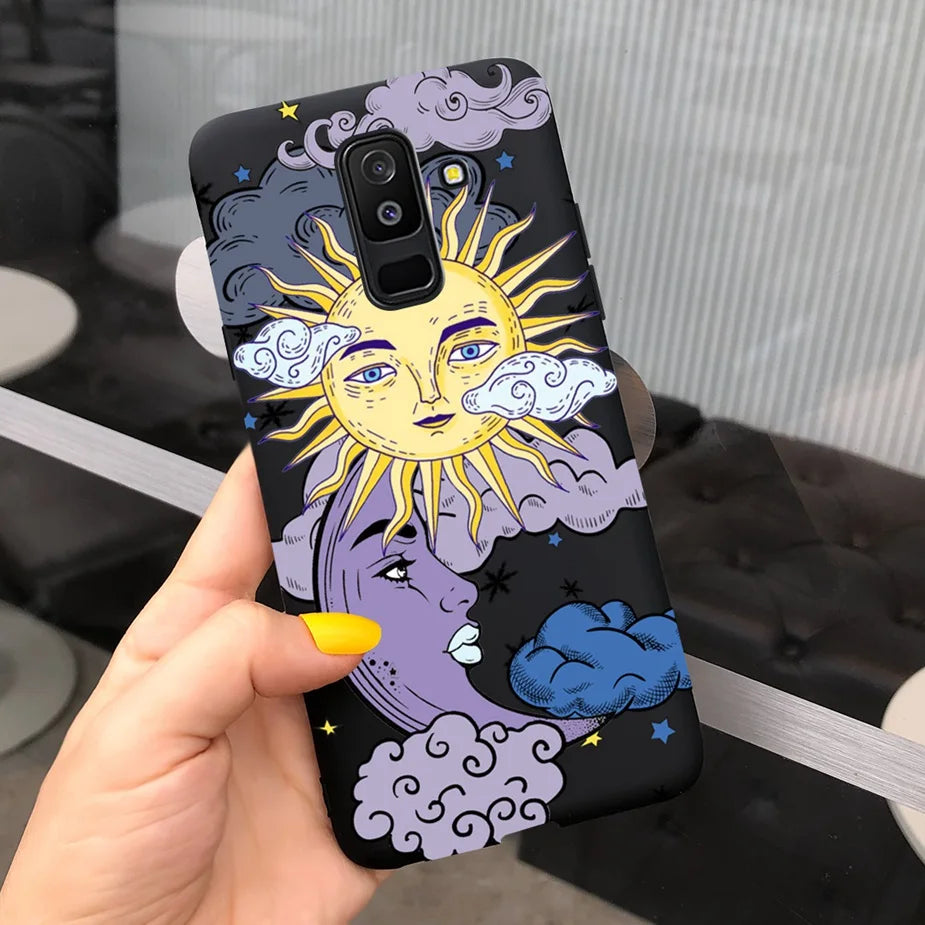 For Samsung Galaxy A6 Plus 2018 Case Cute Candy Painted Cover For Samsung A6 2018 A600F Soft Silicone Case For Samsung A6+ A605F