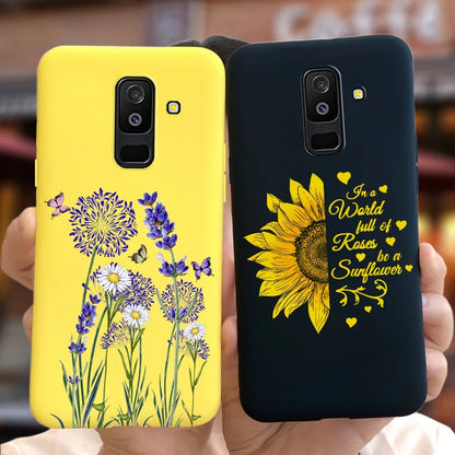 For Samsung Galaxy A6 Plus 2018 Case Cute Candy Painted Cover For Samsung A6 2018 A600F Soft Silicone Case For Samsung A6+ A605F