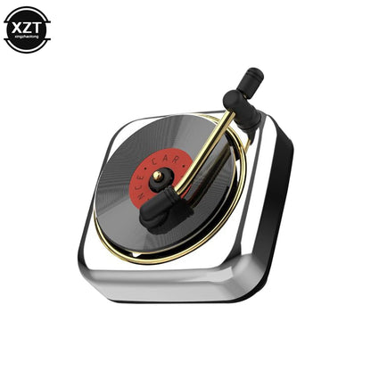 Retro Car Freshner Air Vent Outlet Clip Perfume Record Player Aromatherapy Vinyl Spin Phonograph Essential Oil Smell Diffuser