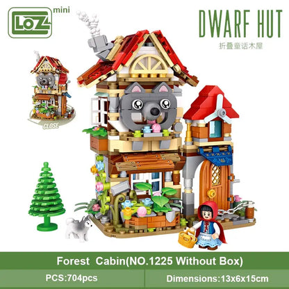 LOZ mini block small particle building blocks assembling toy puzzle girl house assembling model decoration fairy tale house