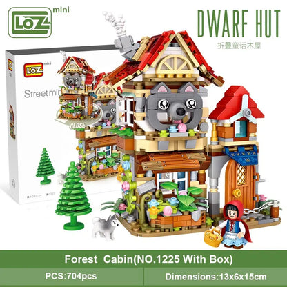 LOZ mini block small particle building blocks assembling toy puzzle girl house assembling model decoration fairy tale house