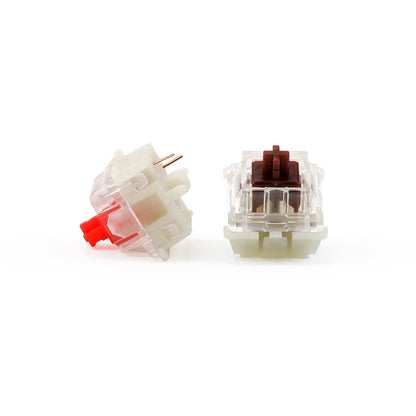 Gateron mechanical keyboard silent switch Black Red white brown 5pin transparent case Suitable for RGB plug-in lamps cherry mx