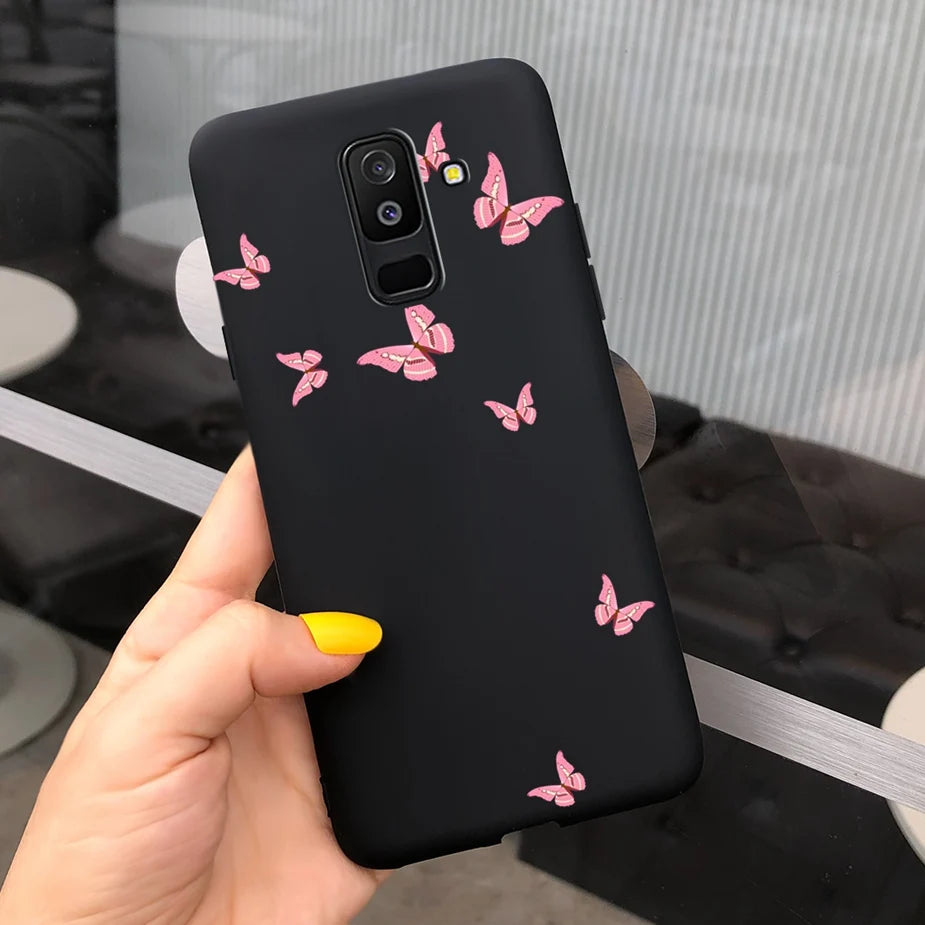 For Samsung Galaxy A6 Plus 2018 Case Cute Candy Painted Cover For Samsung A6 2018 A600F Soft Silicone Case For Samsung A6+ A605F