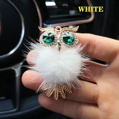 1PCS Diamond Owl Car Air Freshener Auto Outlet Perfume Clip Car Accessories Interior Solid Fragrance Diffuser Auto Decoration