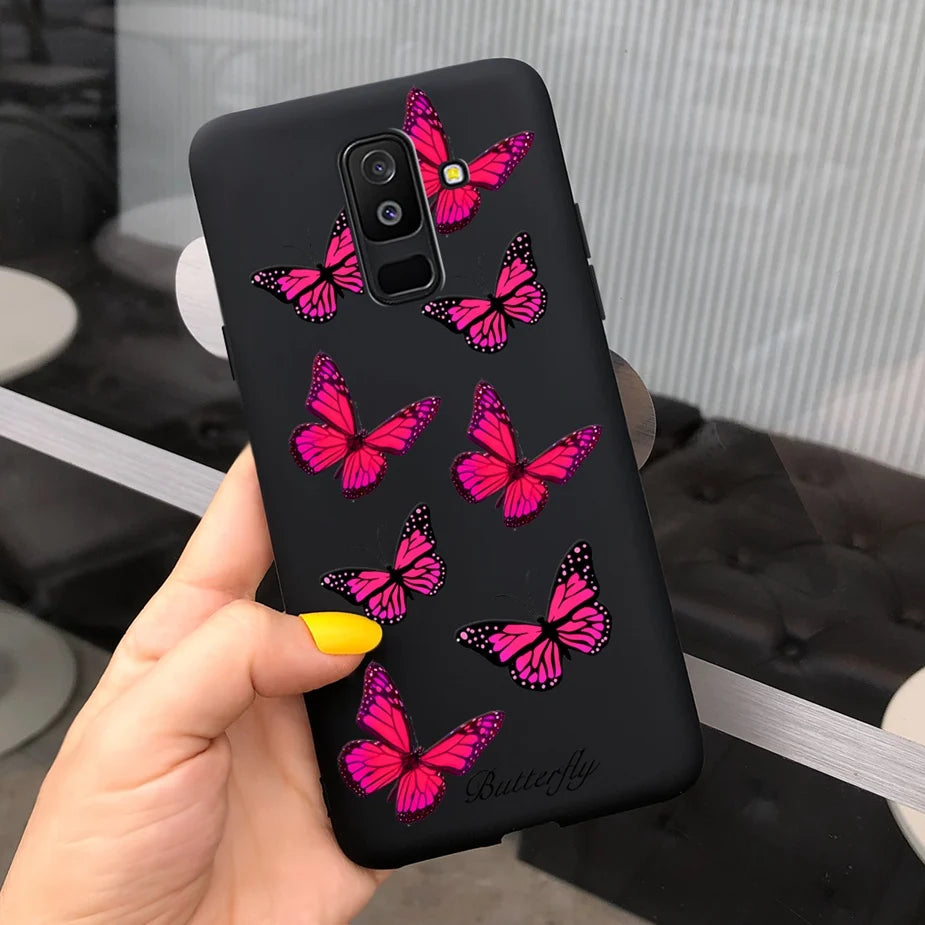 For Samsung Galaxy A6 Plus 2018 Case Cute Candy Painted Cover For Samsung A6 2018 A600F Soft Silicone Case For Samsung A6+ A605F