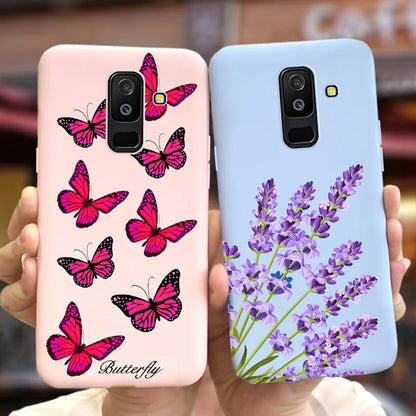 For Samsung Galaxy A6 Plus 2018 Case Cute Candy Painted Cover For Samsung A6 2018 A600F Soft Silicone Case For Samsung A6+ A605F