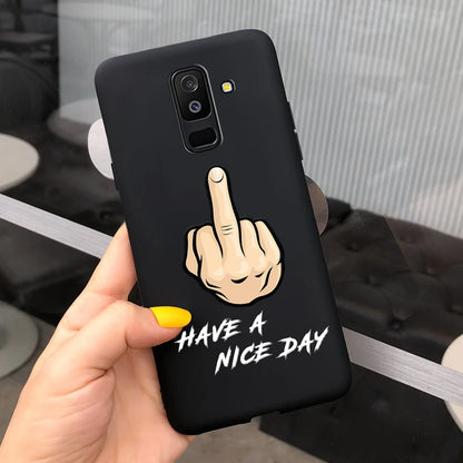 For Samsung Galaxy A6 Plus 2018 Case Cute Candy Painted Cover For Samsung A6 2018 A600F Soft Silicone Case For Samsung A6+ A605F