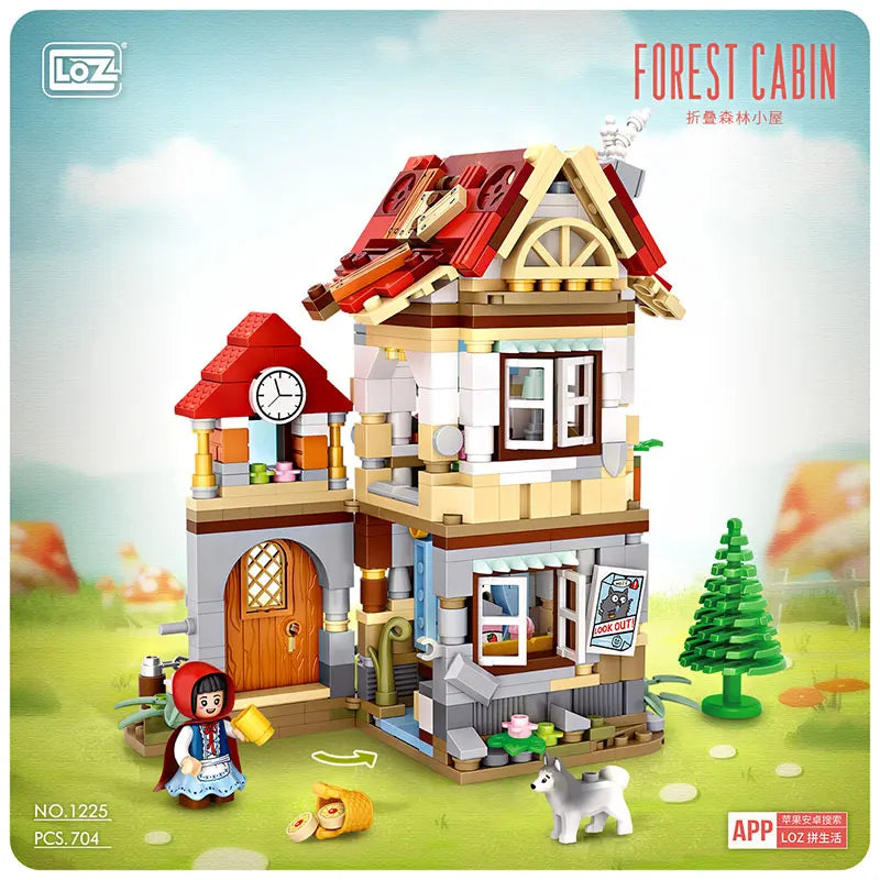 LOZ mini block small particle building blocks assembling toy puzzle girl house assembling model decoration fairy tale house