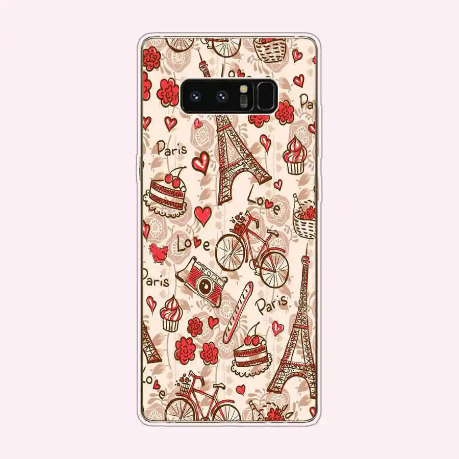 Case For Samsung Galaxy Note 8 phone back Cover full protective For Samsung Note 8 Silicone case Coque Fundas