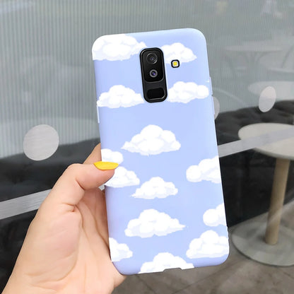 For Samsung Galaxy A6 Plus 2018 Case Cute Candy Painted Cover For Samsung A6 2018 A600F Soft Silicone Case For Samsung A6+ A605F