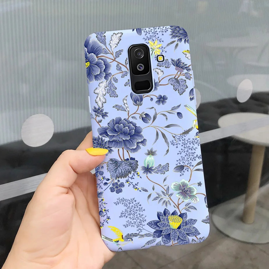 For Samsung Galaxy A6 Plus 2018 Case Cute Candy Painted Cover For Samsung A6 2018 A600F Soft Silicone Case For Samsung A6+ A605F