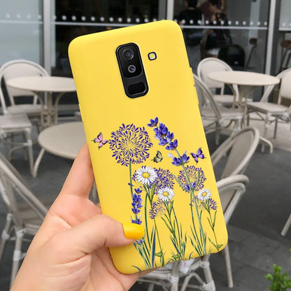 For Samsung Galaxy A6 Plus 2018 Case Cute Candy Painted Cover For Samsung A6 2018 A600F Soft Silicone Case For Samsung A6+ A605F