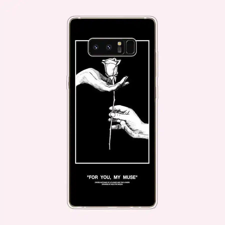 Case For Samsung Galaxy Note 8 phone back Cover full protective For Samsung Note 8 Silicone case Coque Fundas