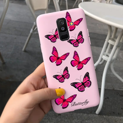 For Samsung Galaxy A6 Plus 2018 Case Cute Candy Painted Cover For Samsung A6 2018 A600F Soft Silicone Case For Samsung A6+ A605F