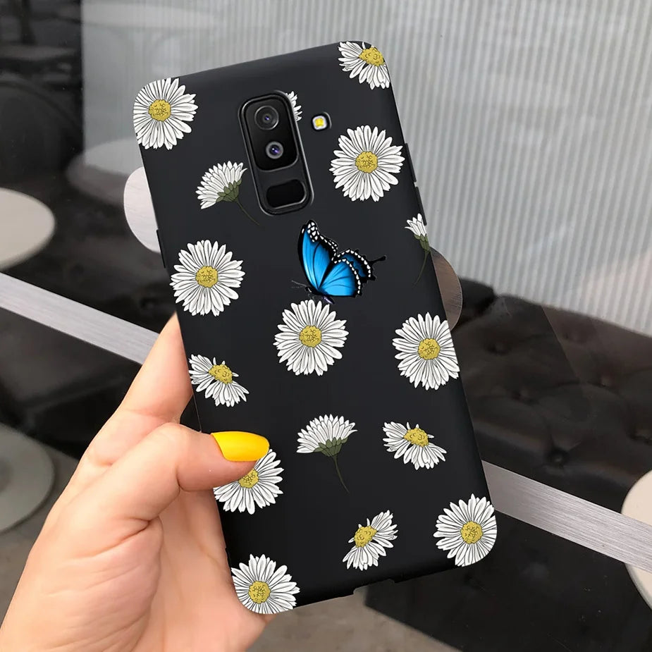 For Samsung Galaxy A6 Plus 2018 Case Cute Candy Painted Cover For Samsung A6 2018 A600F Soft Silicone Case For Samsung A6+ A605F