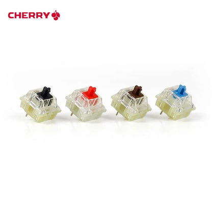 Original Cherry MX Mechanical Keyboard Switch Silver Red Black Blue Brown Silent Pink Shaft Switch 3-pin Cherry Clear RGB Switch