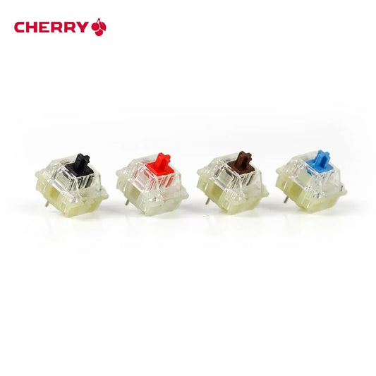 Original Cherry MX Mechanical Keyboard Switch Silver Red Black Blue Brown Silent Pink Shaft Switch 3-pin Cherry Clear RGB Switch