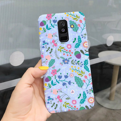 For Samsung Galaxy A6 Plus 2018 Case Cute Candy Painted Cover For Samsung A6 2018 A600F Soft Silicone Case For Samsung A6+ A605F