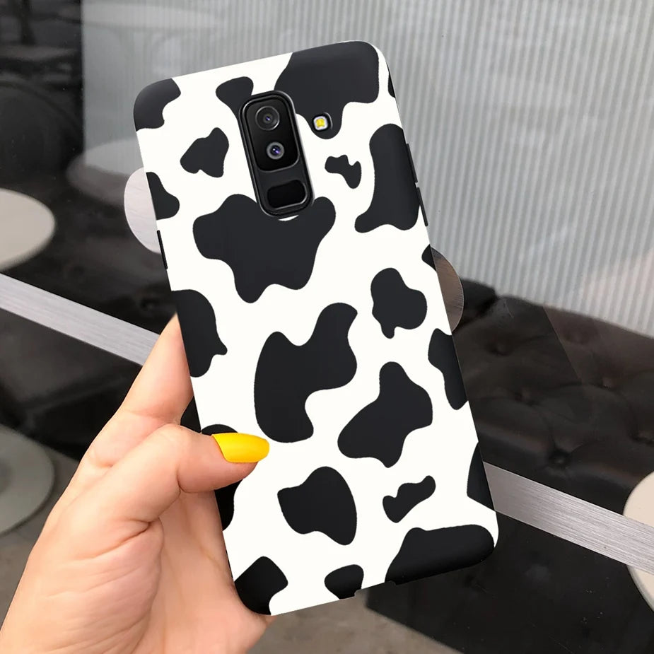 For Samsung Galaxy A6 Plus 2018 Case Cute Candy Painted Cover For Samsung A6 2018 A600F Soft Silicone Case For Samsung A6+ A605F