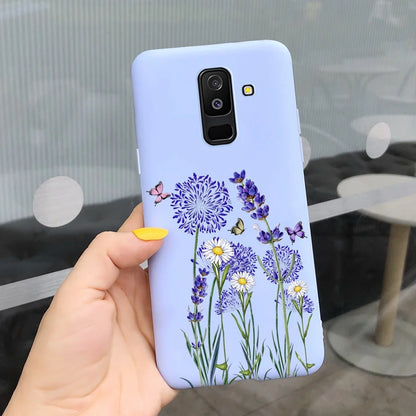 For Samsung Galaxy A6 Plus 2018 Case Cute Candy Painted Cover For Samsung A6 2018 A600F Soft Silicone Case For Samsung A6+ A605F