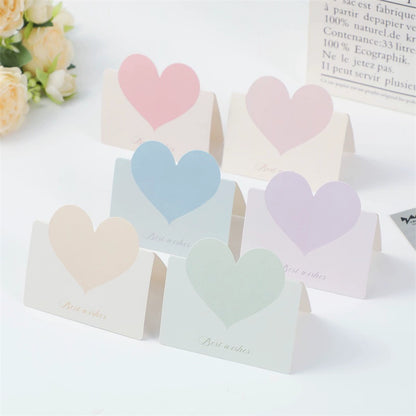 Foldable Valentine's Day Flower Color Cute Vertical Greeting Card