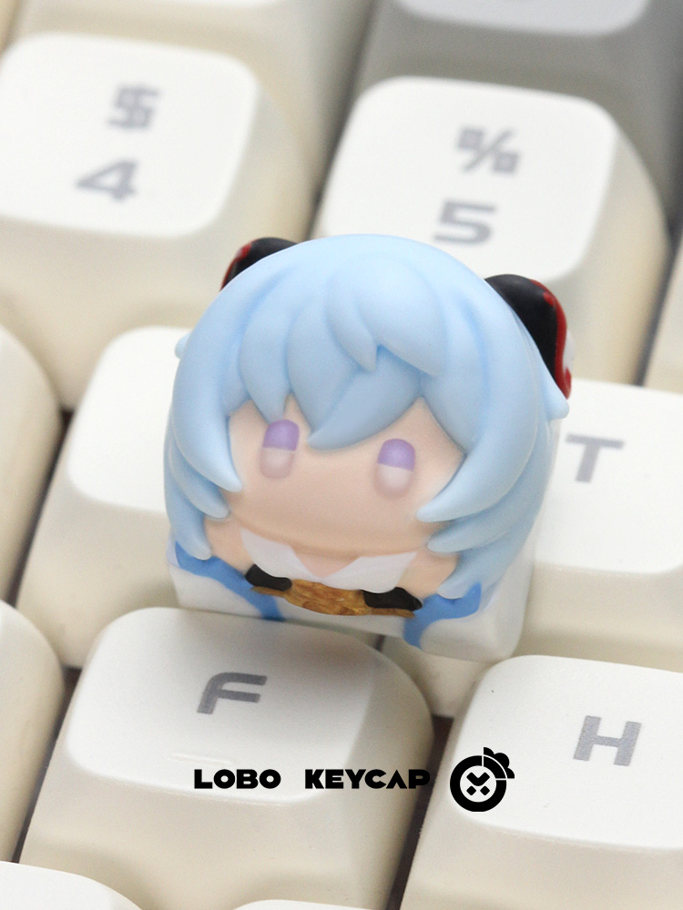 Original God! GENSHIN! Funena Ganyu Mechanical Keyboard Unique Keycap