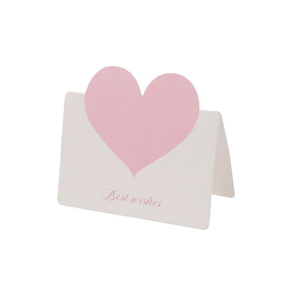 Foldable Valentine's Day Flower Color Cute Vertical Greeting Card