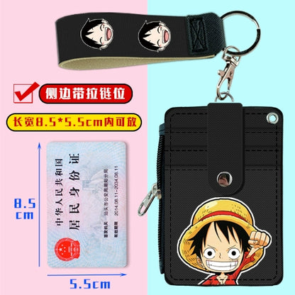 Cute Student Campus Multi-Card Position Bus Pass Card Case Keychain Access Control Student Card Protective Case Meal Card Holder