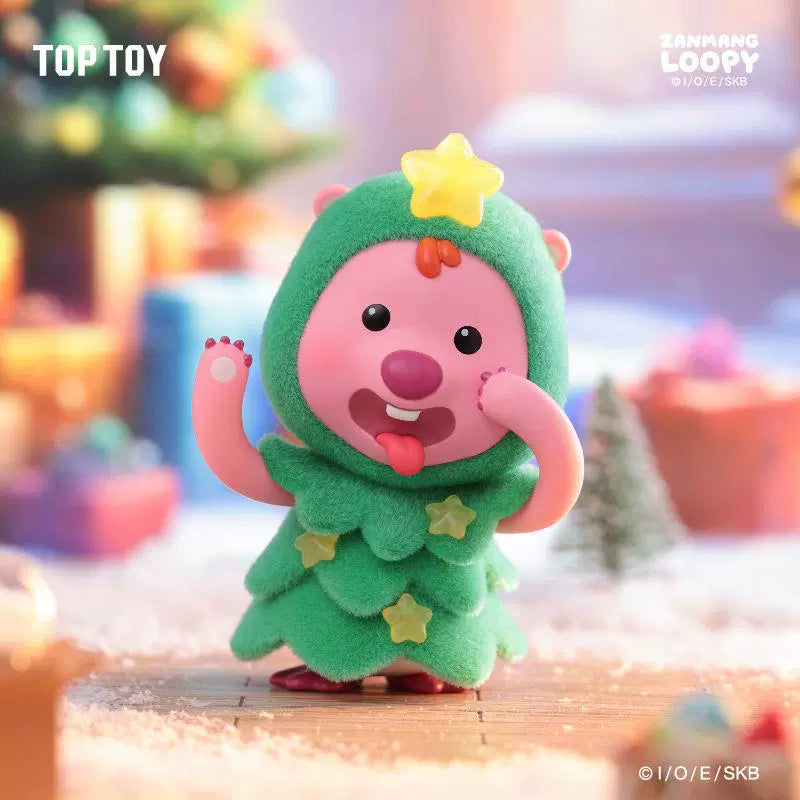 Toptoy Ruby Doll Blind Box Loopy Wonderful Winter Series Flocking Hand-Made Christmas Gift Toys Ornaments