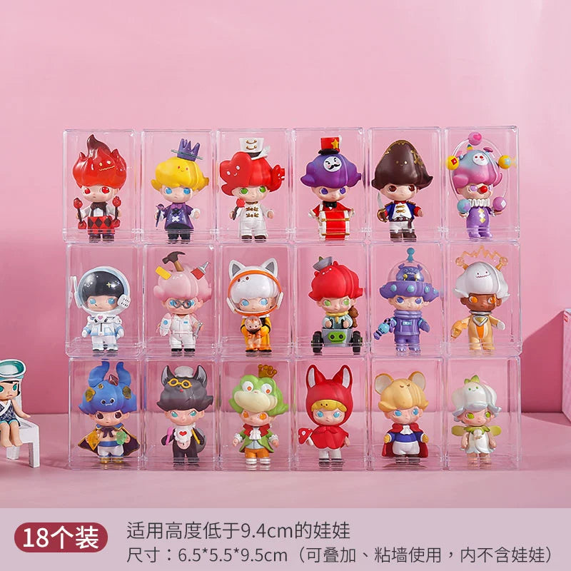 Blind Box Transparent Hand-Made Cute Grain Wall Storage Display Stand