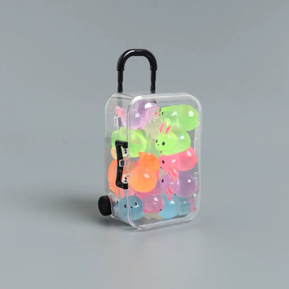 Luminous Cute Luggage Play House Desktop Decoration