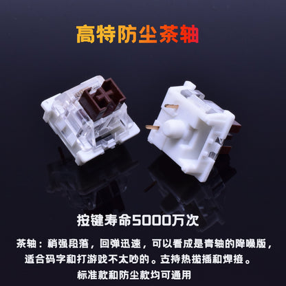 Red Shaft Mute Accessories Mechanical Keyboard