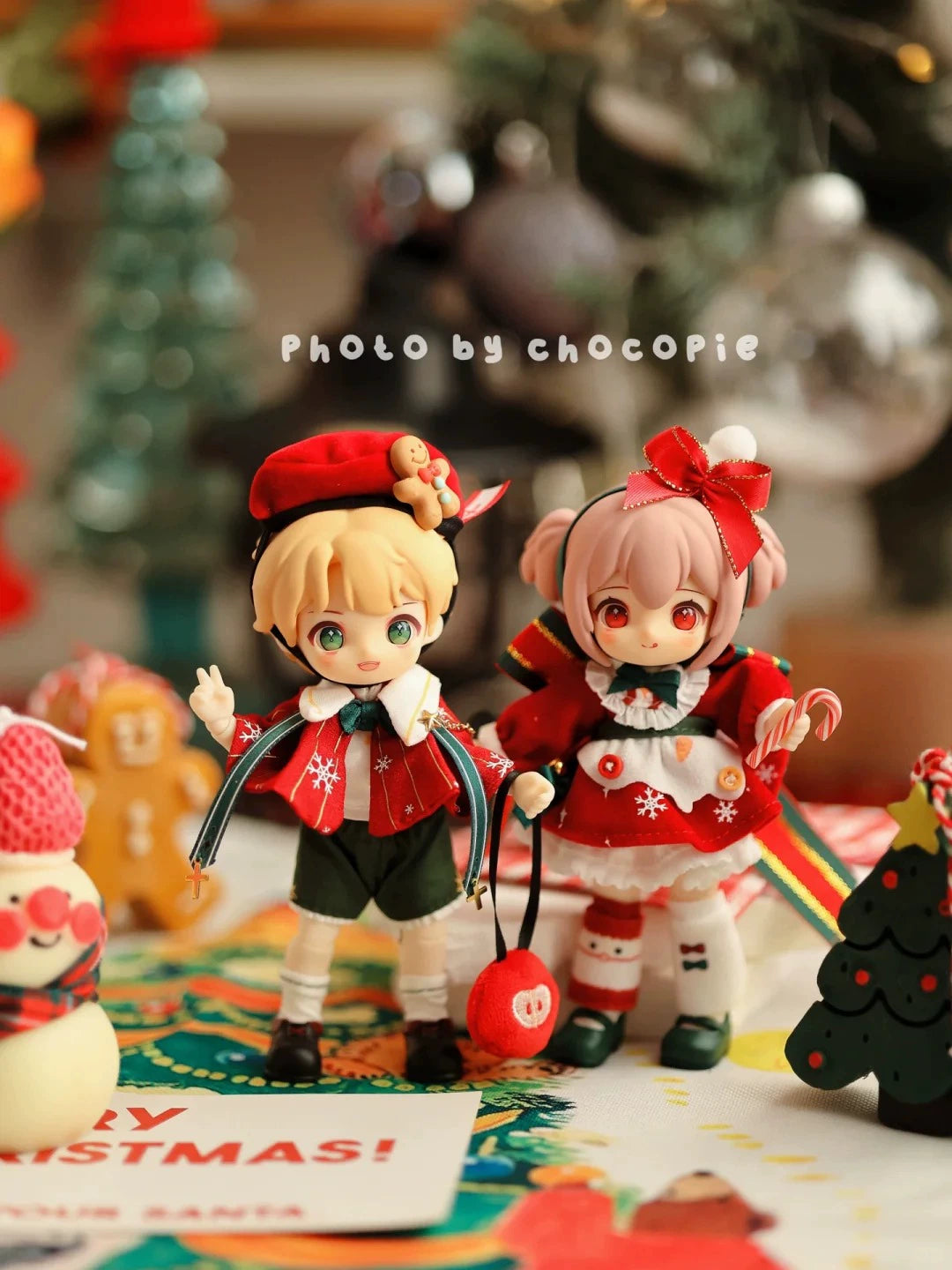 Authentic Nagi Beast Kindergarten Wishing Party Series Hanging Card BJD Movable Doll Christmas Gift Blind Box