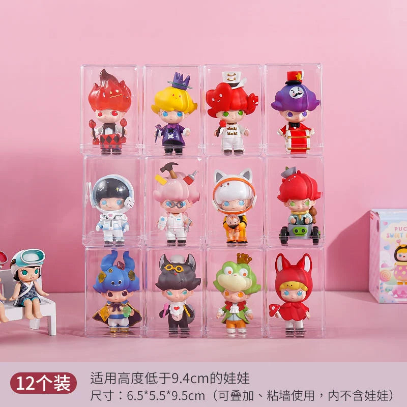 Blind Box Transparent Hand-Made Cute Grain Wall Storage Display Stand