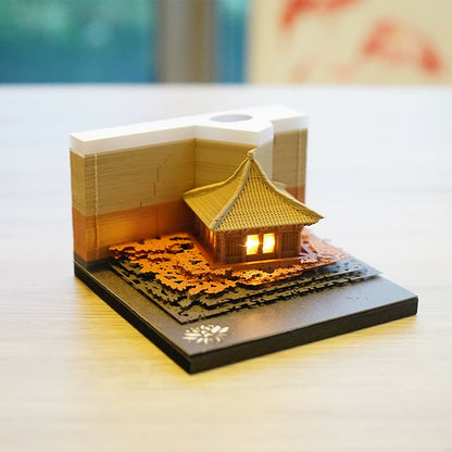 2025 Palace Museum's Cultural and Creative Products 3D Three-Dimensional Note Art Cultural and Creative Architecture National Style Creative Birthday Gift Paper Carving Calendar