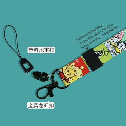 Key Card Holder Chest Factory Card Certificate Mobile Phone Lanyard Long Necklace Pendant Lanyard Men's and Women's Cartoon Cute