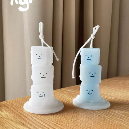 Hogi Small Ice Cube Handmade Candle Aromatherapy Cute Household Decoration Girlfriends' Gift Girlfriend Birthday Christmas Gift