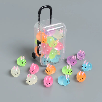 Luminous Cute Luggage Play House Desktop Decoration