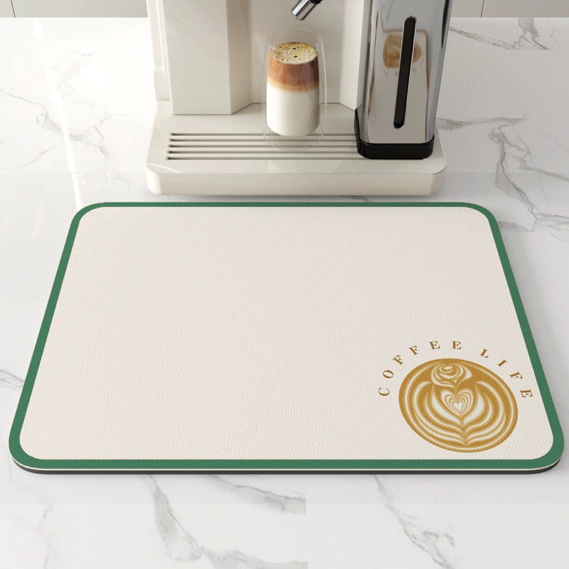 Diatom Ooze Coffee Machine Absorbent Pads Japanese Style Dining Table Heat Proof Mat Countertop Disposable Water Draining Pad Kitchen Bar Table Mat