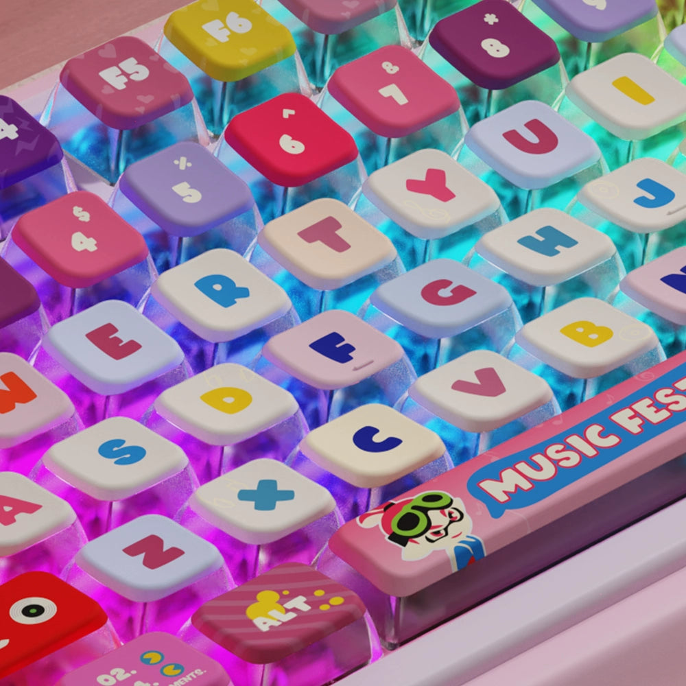 Sublimation PBT Transparent Customized Cute Key Cap