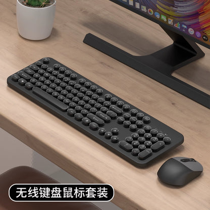 Retro Punk Game Office Cute Wireless Keyboard