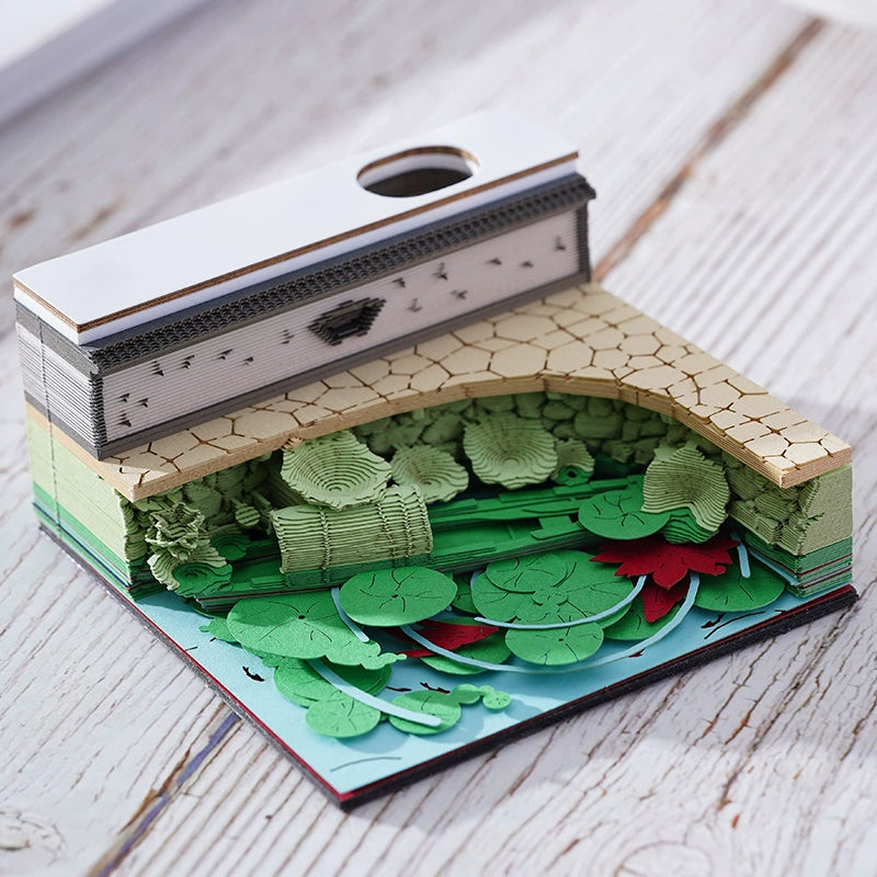 2025 Palace Museum's Cultural and Creative Products 3D Three-Dimensional Note Art Cultural and Creative Architecture National Style Creative Birthday Gift Paper Carving Calendar