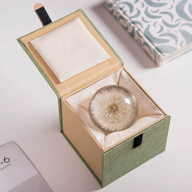 Dandelion Crystal Ball Decoration Christmas Gift for Girlfriend Sunflower Lover Crystal Ball Female Birthday Present M2