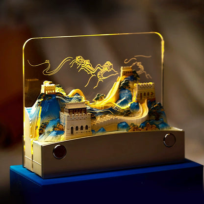 2025 Palace Museum's Cultural and Creative Products 3D Three-Dimensional Note Art Cultural and Creative Architecture National Style Creative Birthday Gift Paper Carving Calendar