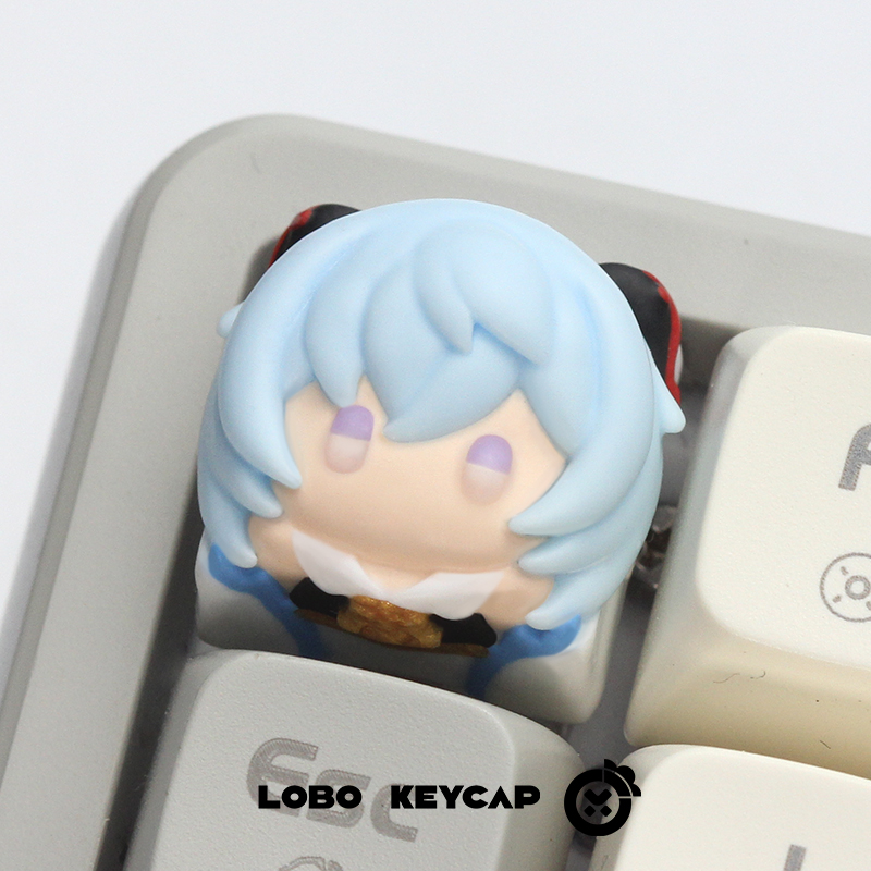 Original God! GENSHIN! Funena Ganyu Mechanical Keyboard Unique Keycap