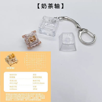 Milk Tea Keychain Customized Chemical Shaft Tester