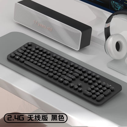 Retro Punk Game Office Cute Wireless Keyboard