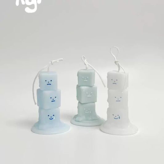 Hogi Small Ice Cube Handmade Candle Aromatherapy Cute Household Decoration Girlfriends' Gift Girlfriend Birthday Christmas Gift